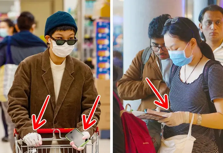 Wear gloves in public to stay safe from epidemic